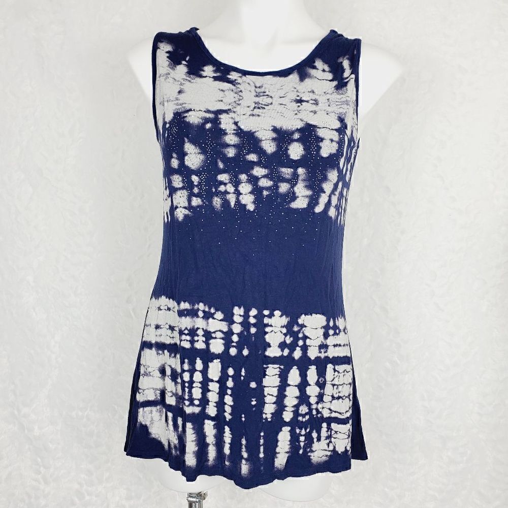 B.L.E.U tie dye tank tunic blue Size Small